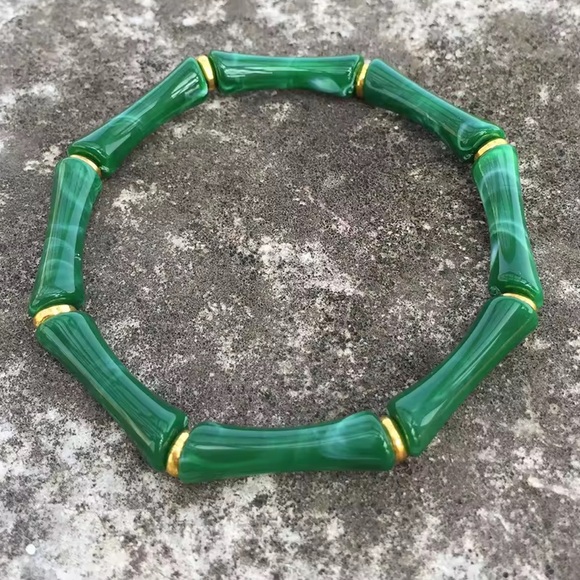 New! Green one Bamboo-Style Bracelet - Picture 8 of 10